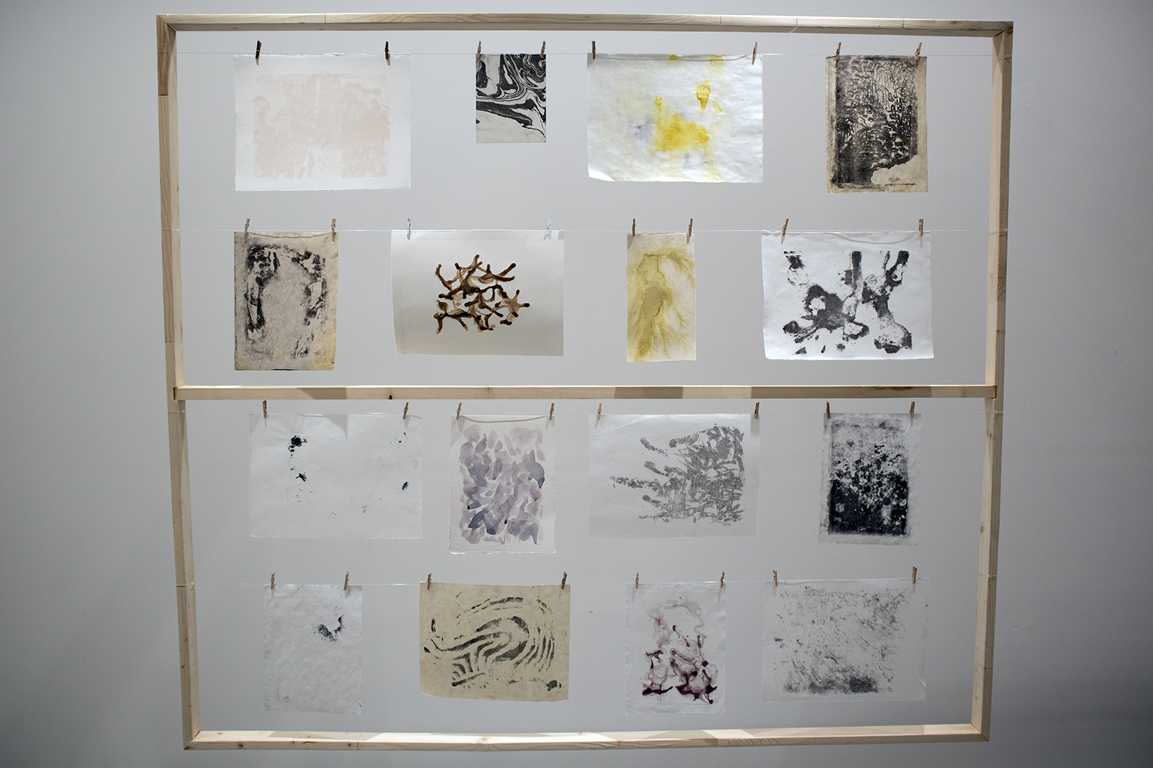 Exhibition photo documentation, Gathering Traces detail.