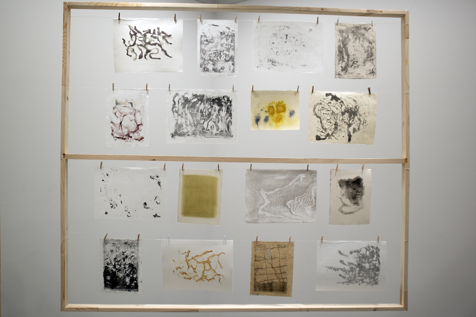 Exhibition photo documentation, Gathering Traces detail.