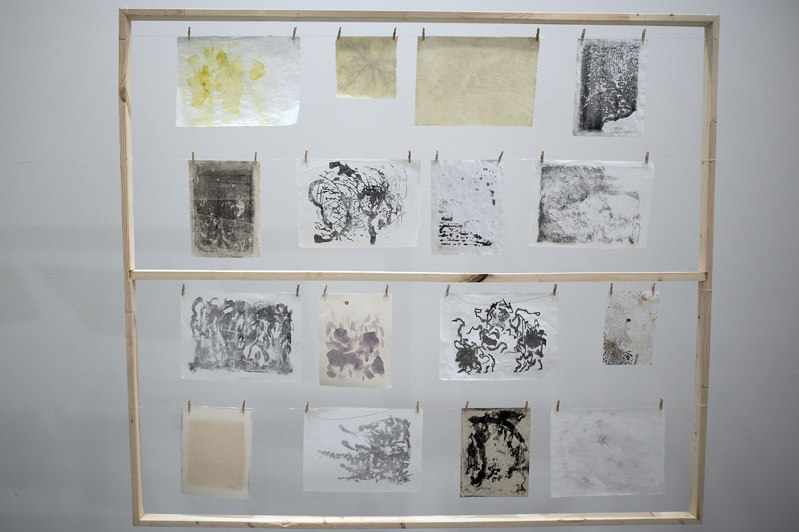 Exhibition photo documentation, Gathering Traces detail.