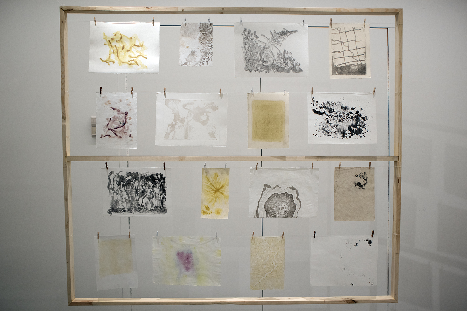 Exhibition photo documentation, Gathering Traces detail.