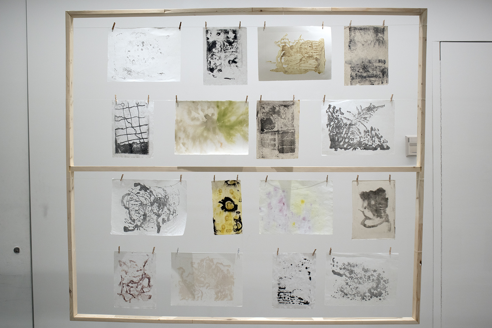 Exhibition photo documentation, Gathering Traces detail.