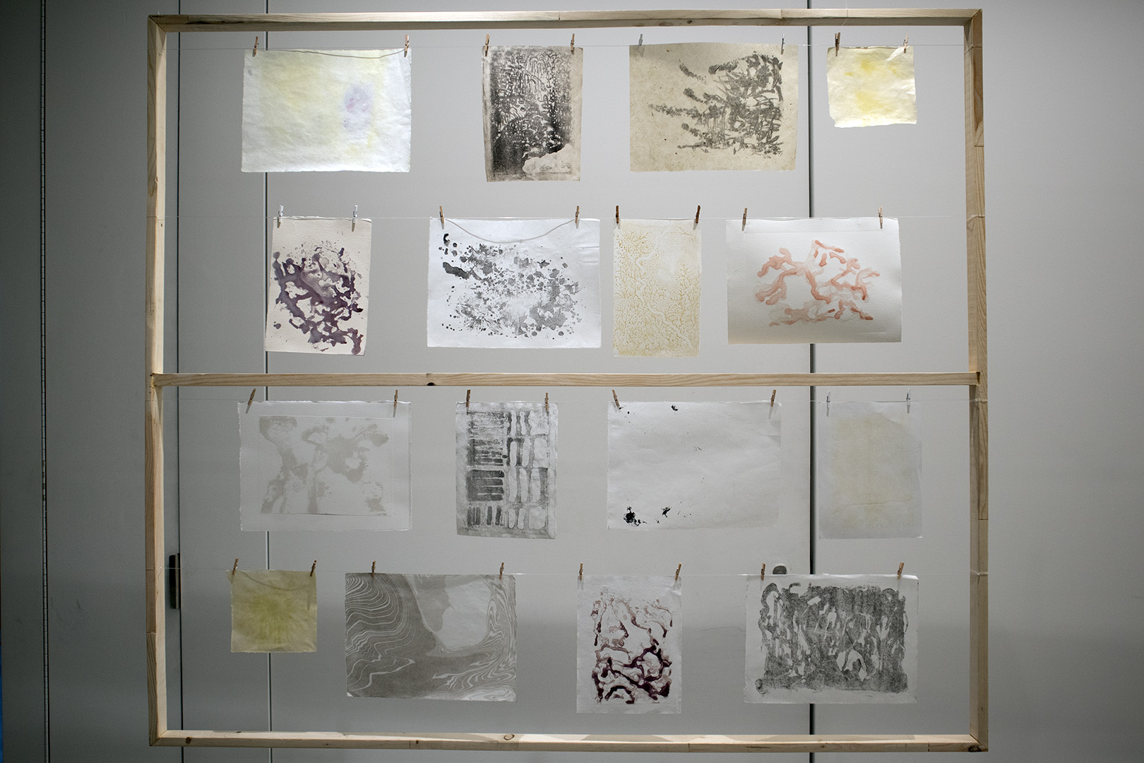 Exhibition photo documentation, Gathering Traces detail.